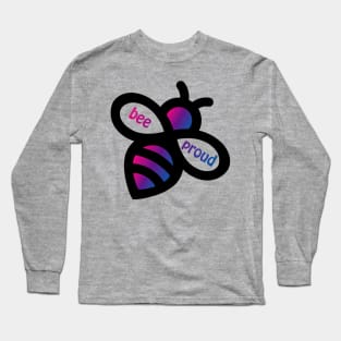 Bee Proud - Bisexual Flag bees Long Sleeve T-Shirt